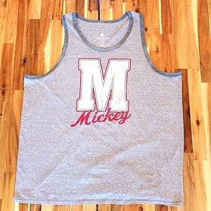 Disney Parks Mens Size 2XL Gray Tank Top